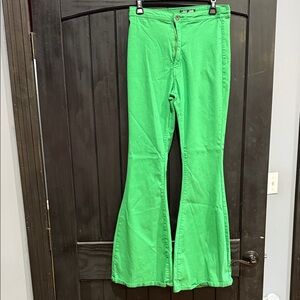 Green Flare & Wide Leg Jeans